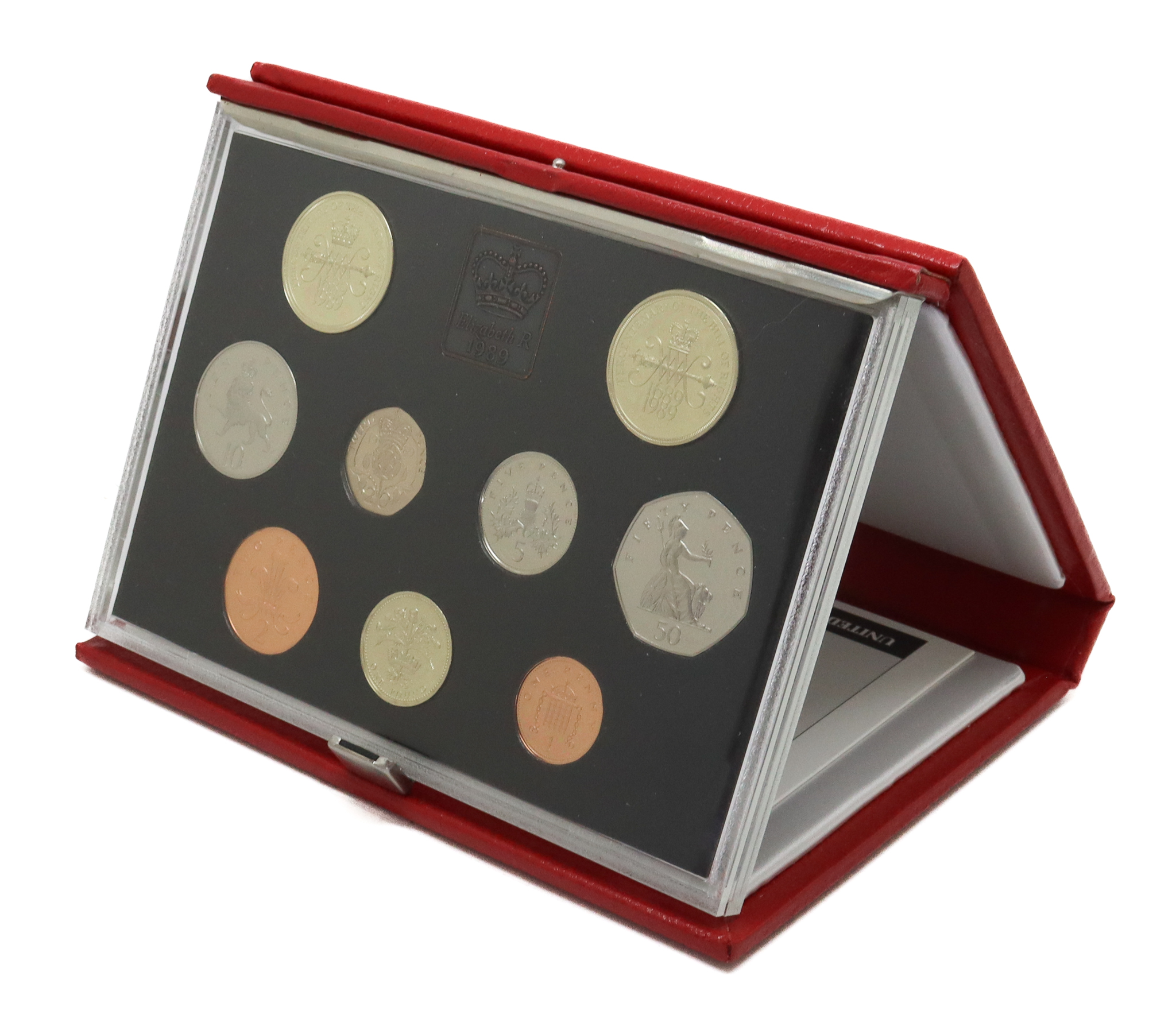 1989 Royal Mint Deluxe United Kingdom Annual Proof Coin Collection 