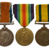 WW1 British War Medal, Victory Medal and Territorial Force War Medal Group of Three - Pte. J. Hart, 1st/5th Bn. Devonshire Regiment