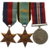 WW2 Air Crew Europe Star Medal Group of Three - Unattributed