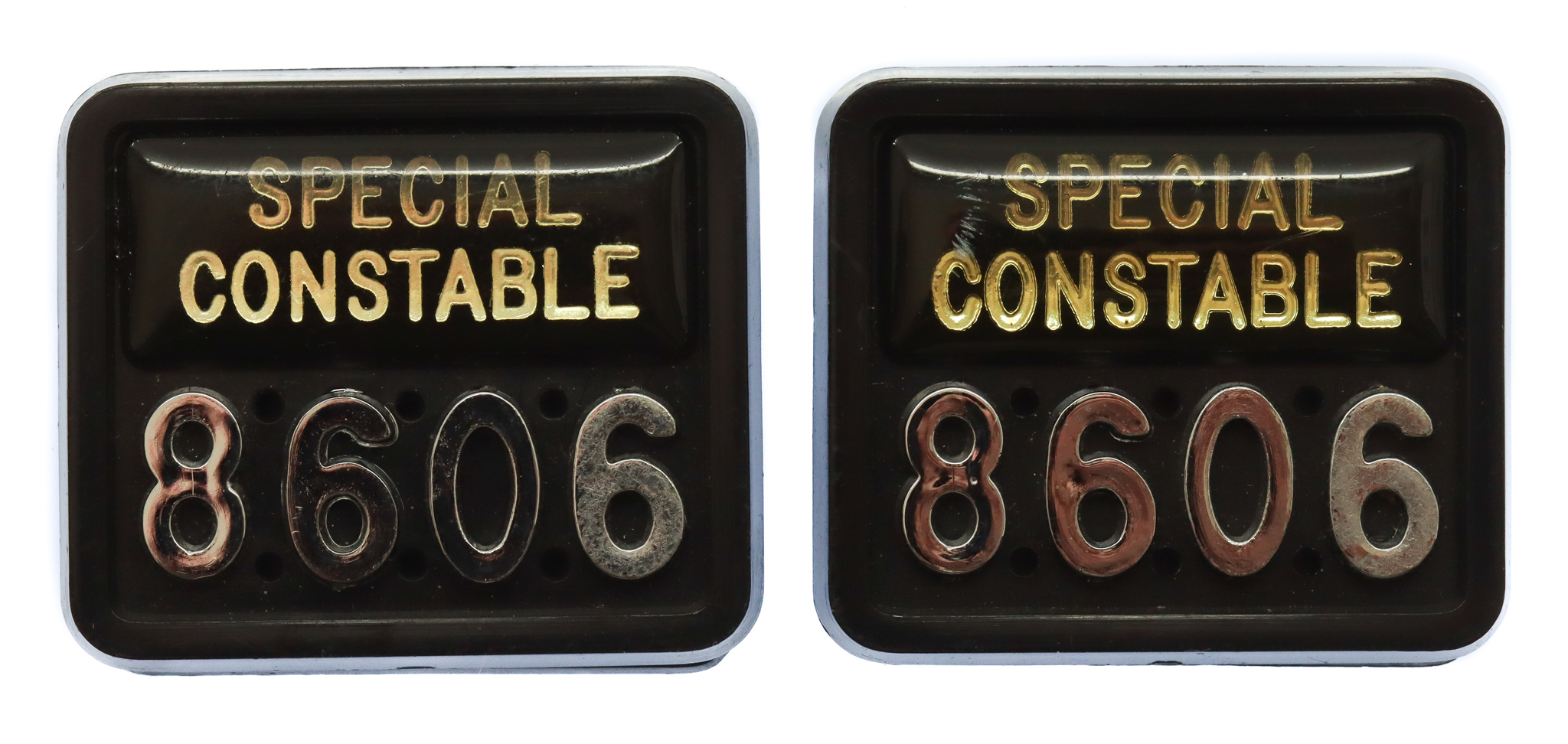 Pair of Special Constabulary Plastic Epaulette Badges