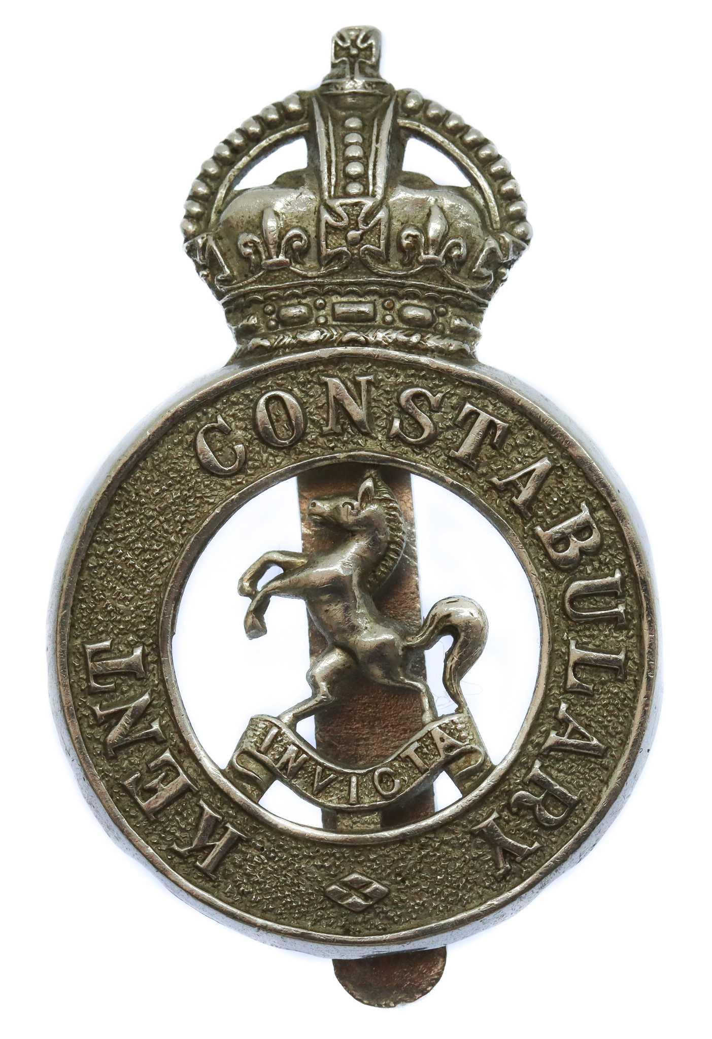 Kent Constabulary Cap Badge - King's Crown
