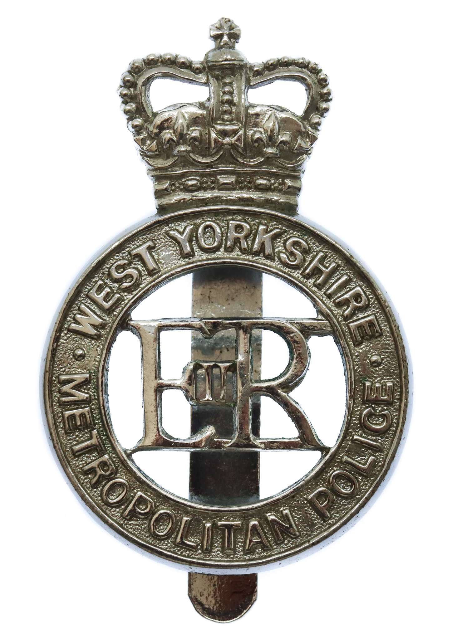 West Yorkshire Metropolitan Police Cap Badge - Queen's Crown