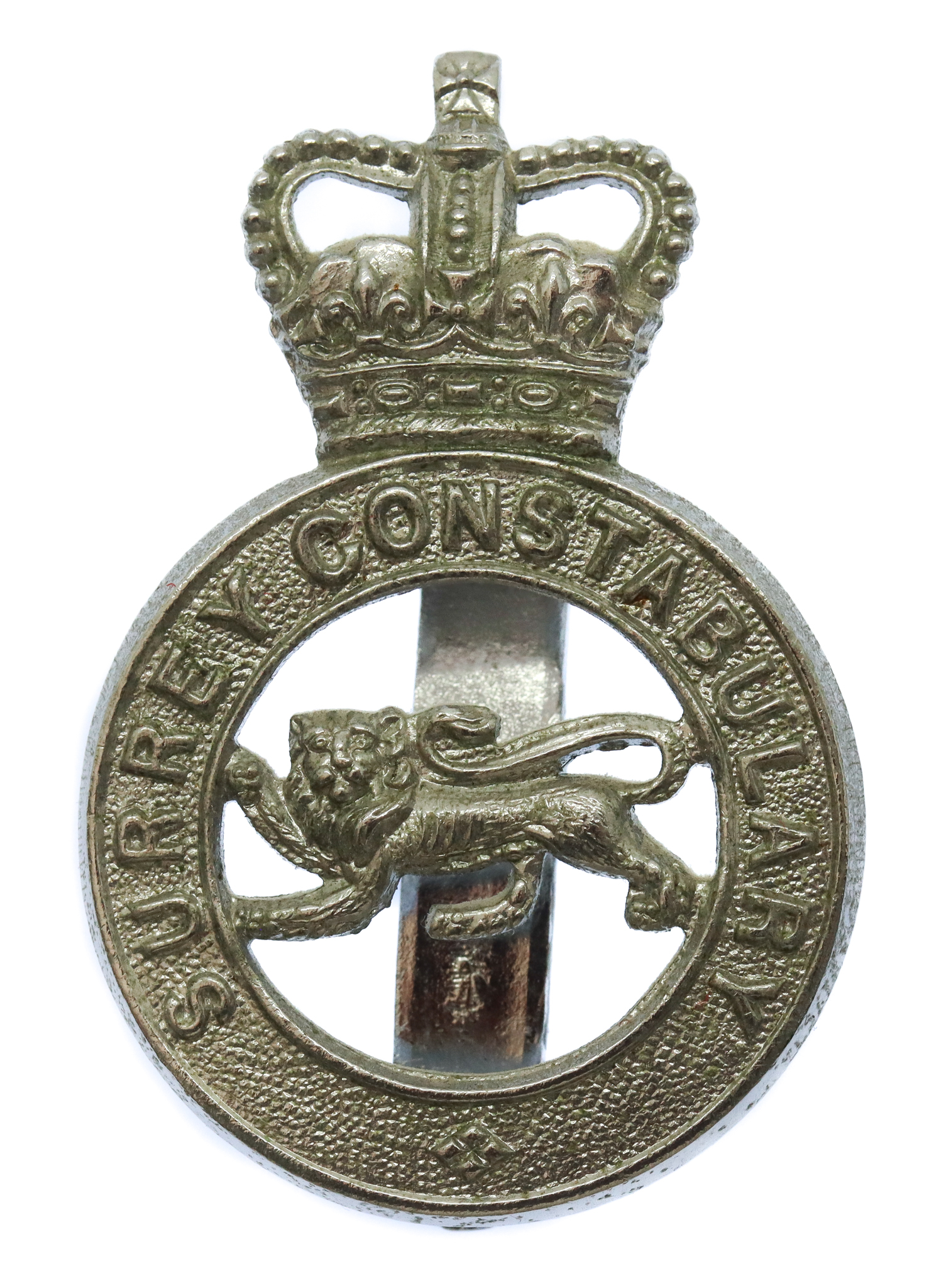 Surrey Constabulary Cap Badge - Queen's Crown