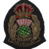 Scottish Police Forces Bullion Cap Badge - King's Crown