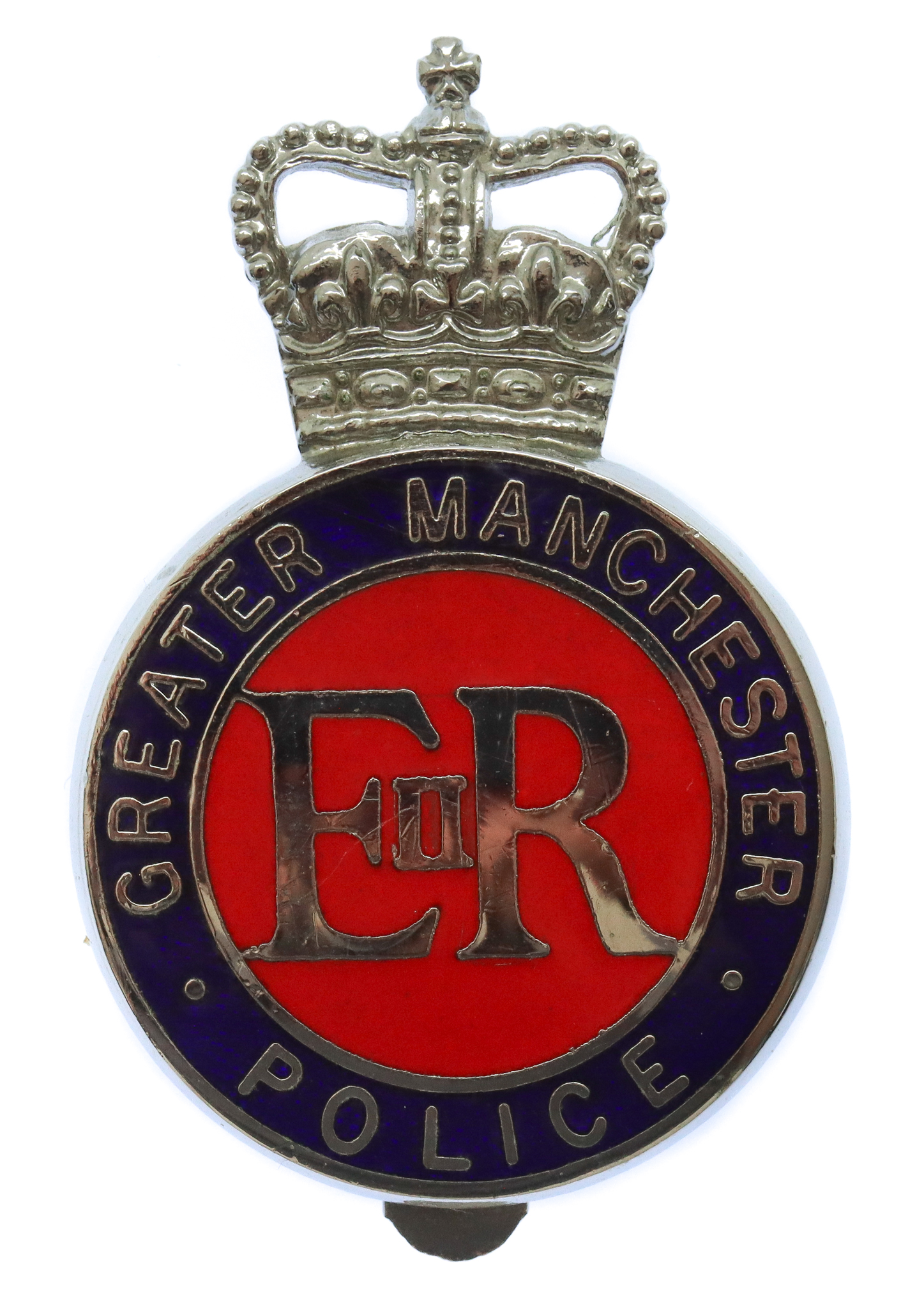 Greater Manchester Police Enamelled Cap Badge - Queen's Crown