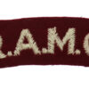 Royal Army Medical Corps (R.A.M.C.) Cloth Shoulder Title