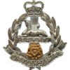 East Lancashire Regiment Anodised (Staybrite) Cap Badge - Queen's Crown