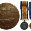 WW1 British War Medal, Victory Medal & Memorial Plaque - Pte. T. Heasman, 11th (1st South Downs) Bn. Royal Sussex Regiment - K.I.A. 3/9/16