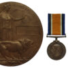 WW1 British War Medal, Victory Medal and Memorial Plaque - Pte. B. Bodman, 7th Bn. Royal Fusiliers - K.I.A. 13/11/1916