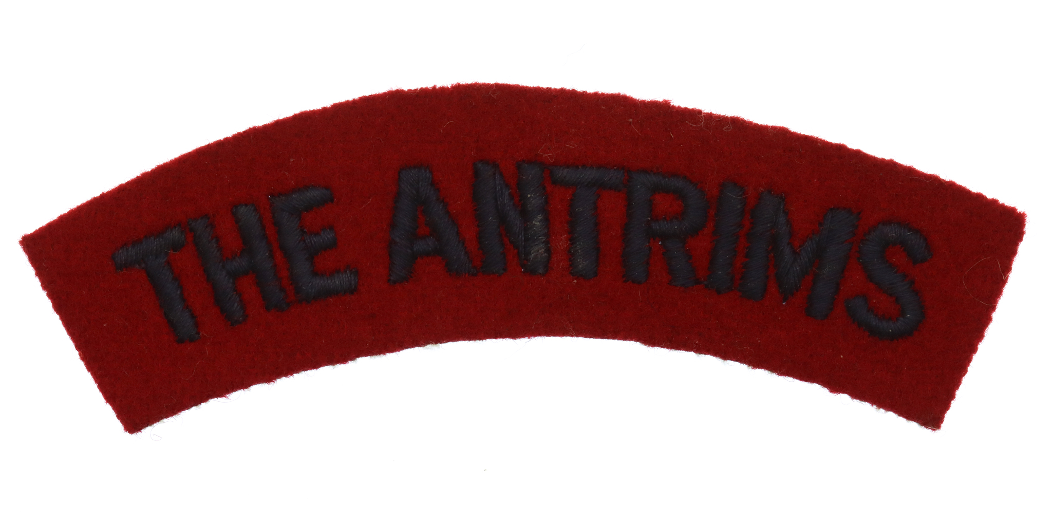 591st Independent Field Squadron Royal Engineers (THE ANTRIMS) Cloth Shoulder Title