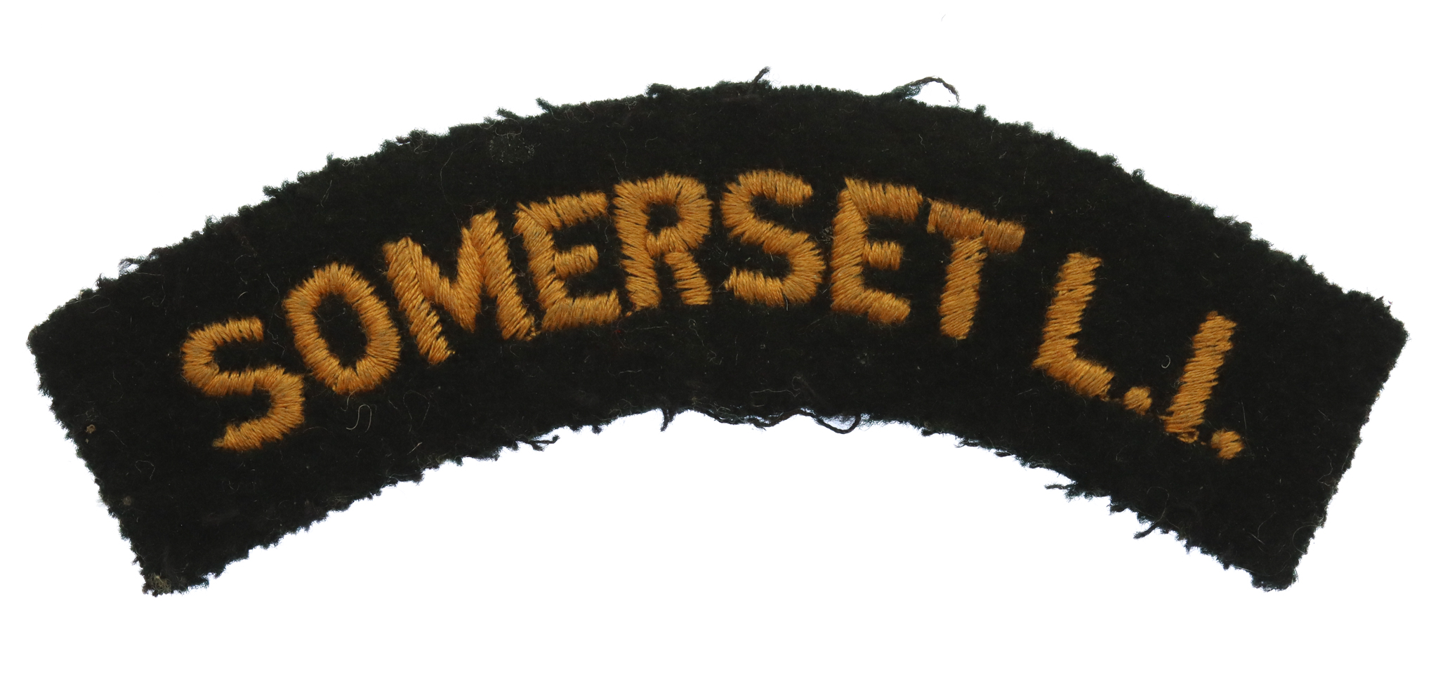 Somerset Light Infantry (SOMERSET L.I.) Cloth Shoulder Title