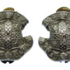 Pair of Durham County Constabulary Collar Badges 