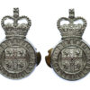 Pair of Durham Constabulary Collar Badges - Queen's Crown