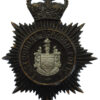 Eastbourne Borough Police Night Helmet Plate - Queen's Crown