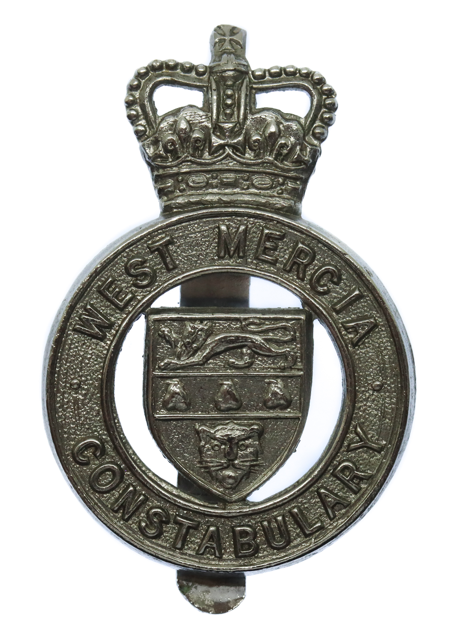 West Mercia Constabulary Cap Badge - Queen's Crown
