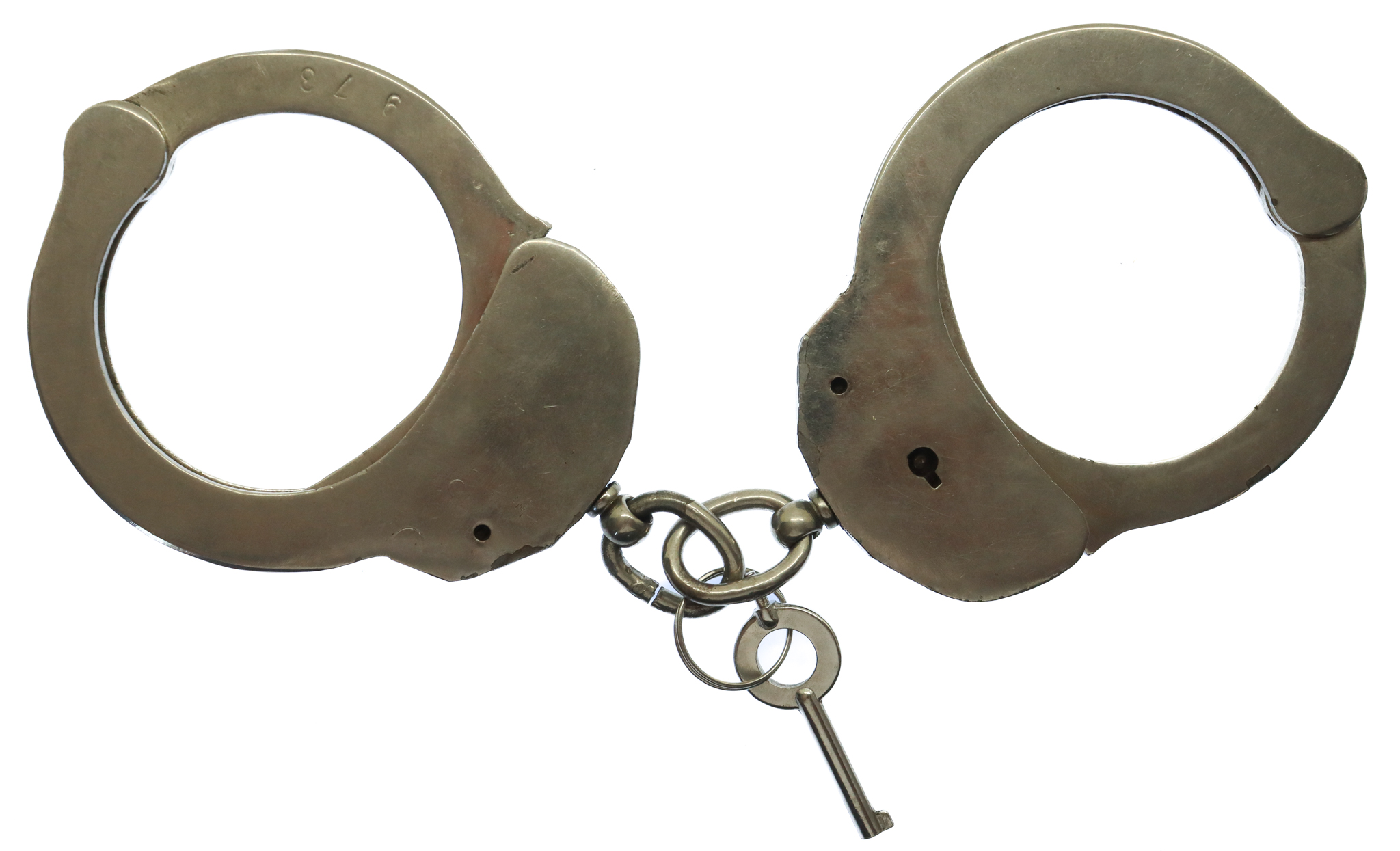 Hiatt 1970  Police Handcuffs with Key