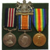 WW1 Military Medal, British War Medal and Victory Medal Group of Three - Pte. R.W. Heslop, 10th Bn. Manchester Regiment