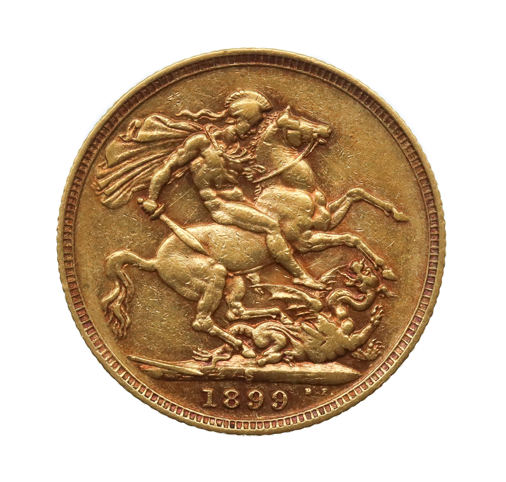 1899 S Victoria 22ct Gold Full Sovereign Coin (Sydney Mint)