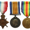 WW1 Casualty 1914-15 Star Medal Trio - Pte. D. Gillibrand, 9th Bn Loyal North Lancashire Regiment - K.I.A. 7/7/16