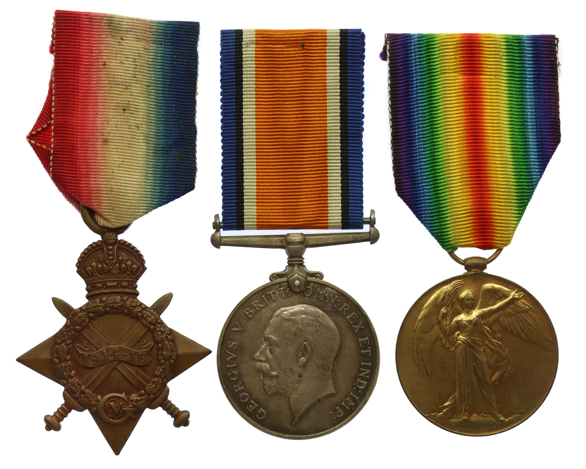WW1 Casualty 1914-15 Star Medal Trio - Pte. G.L. Booker, Pte. G.L. Booker, 20th and 22nd Bn. Royal Fusiliers - K.I.A. 19/10/16