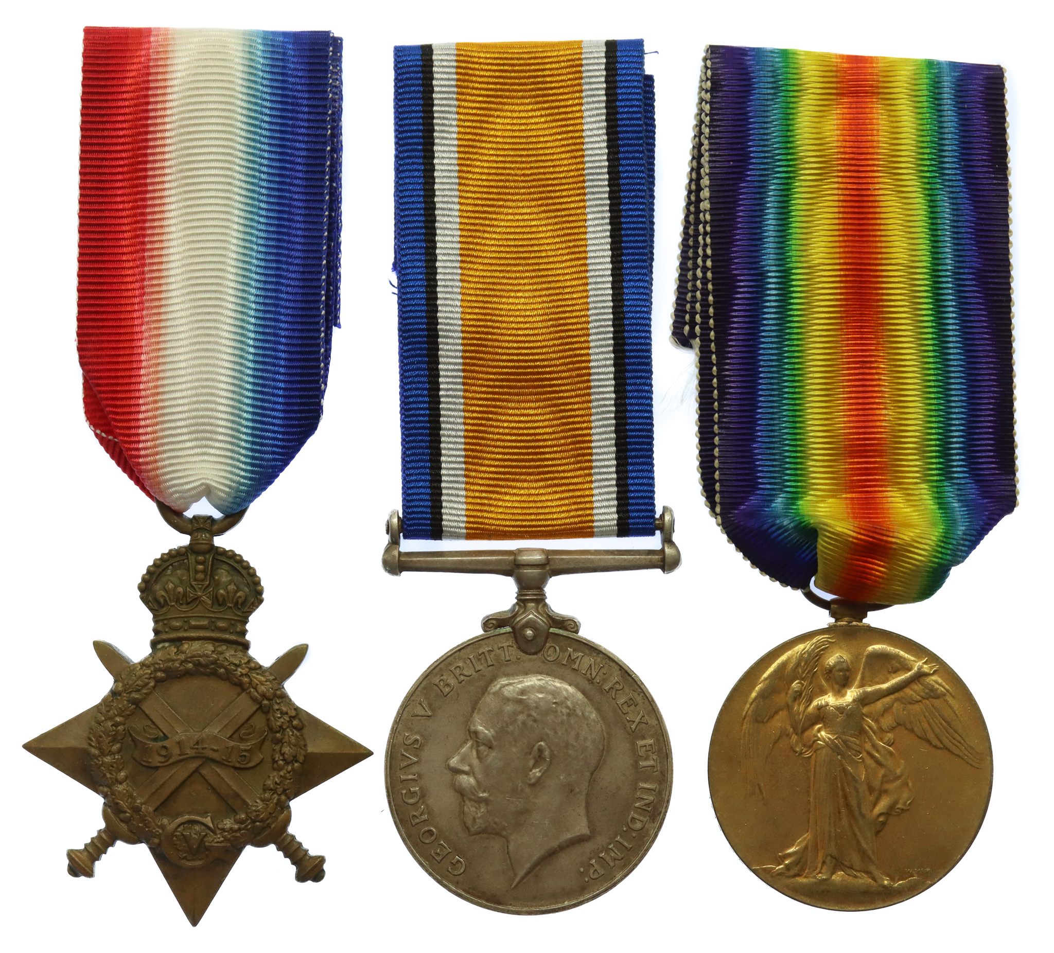WW1 1914-15 Star Medal Trio - Sepoy Nadar Khan, 92nd Punjabis