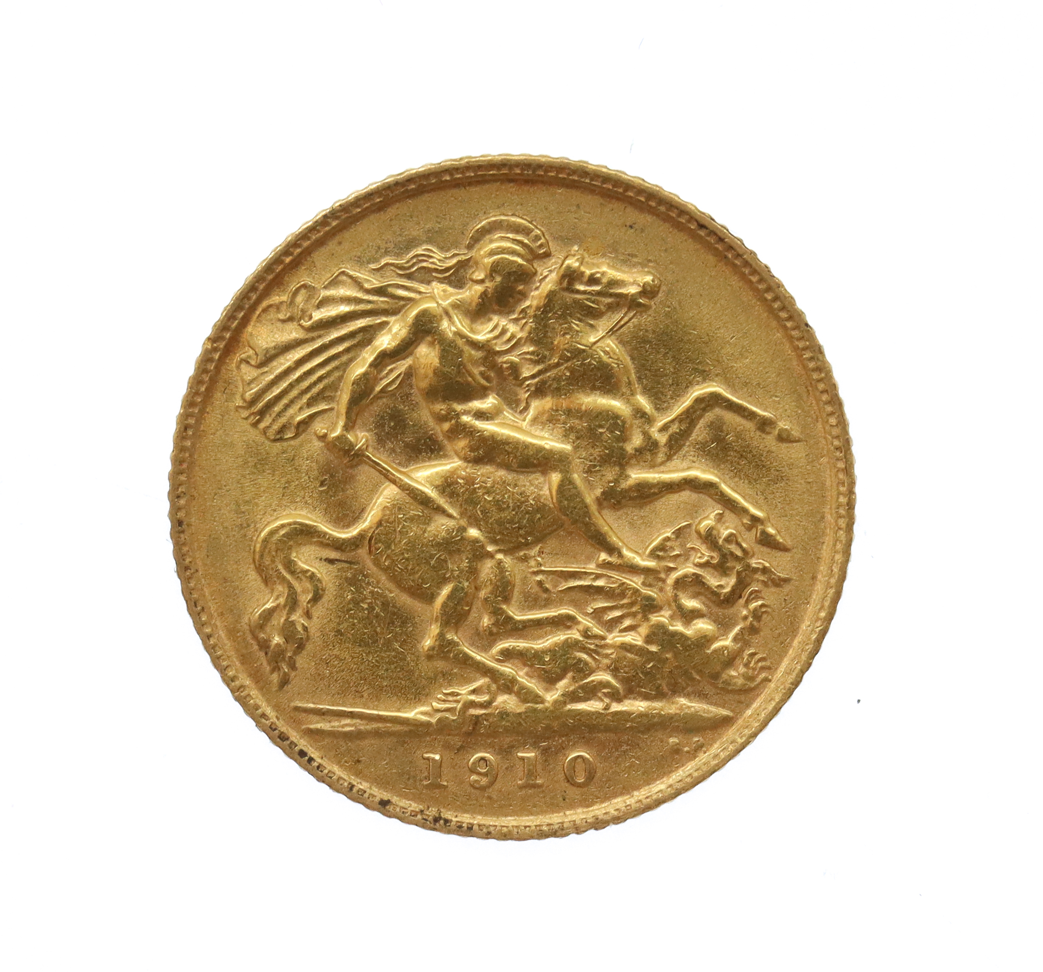 1910 Edward VII 22ct Gold Half Sovereign Coin