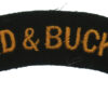 Oxfordshire & Buckinghamshire Light Infantry (OXFORD & BUCKS L.I.) Cloth Shoulder Title