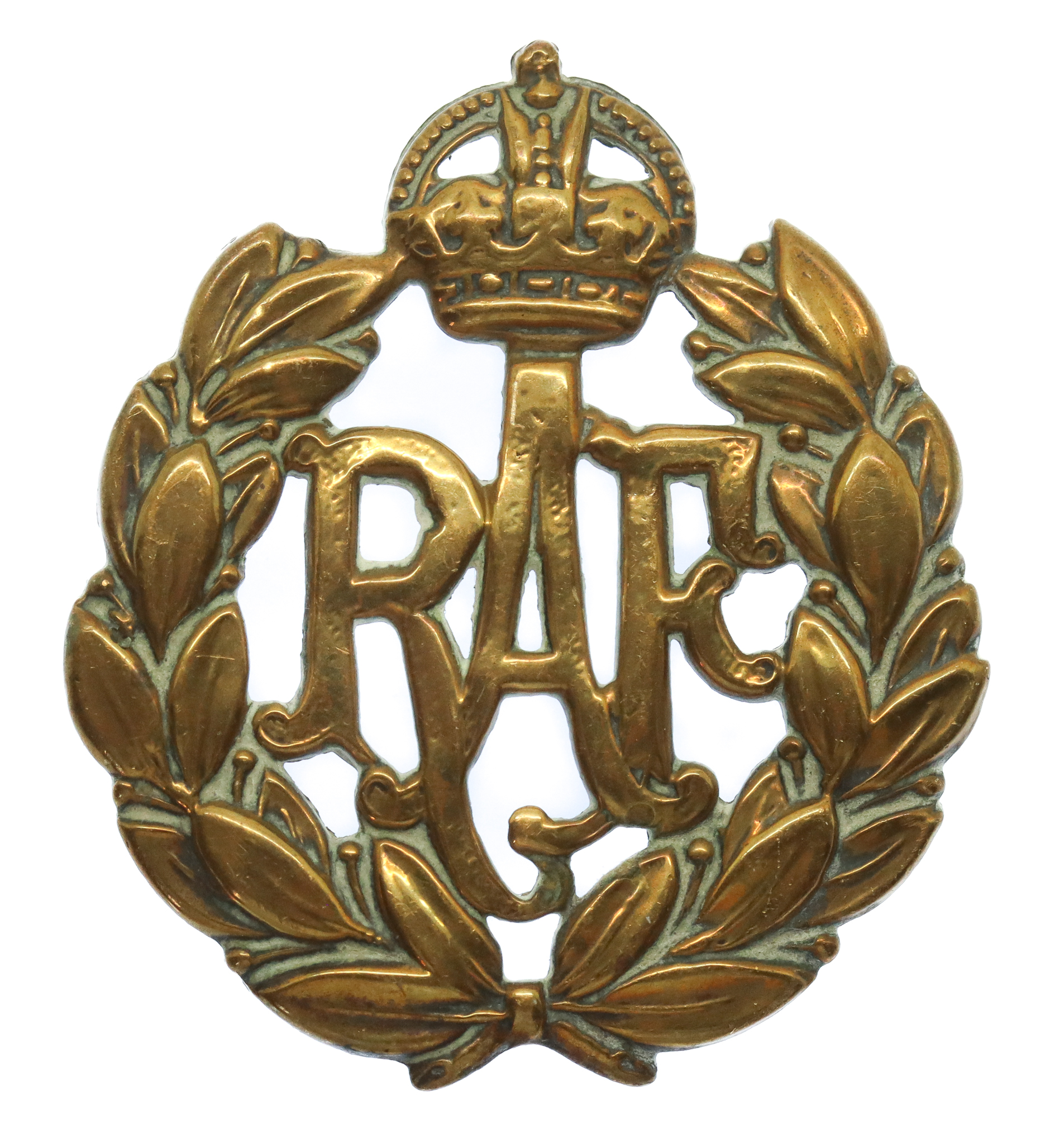 Royal Air Force (R.A.F.) Cap Badge - King's Crown