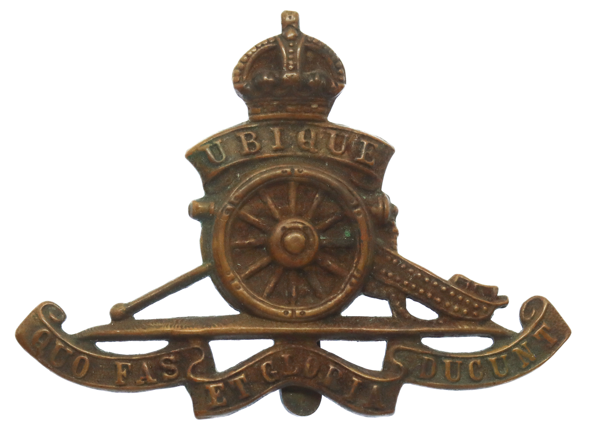 Royal Artillery WW1 Economy Cap Badge