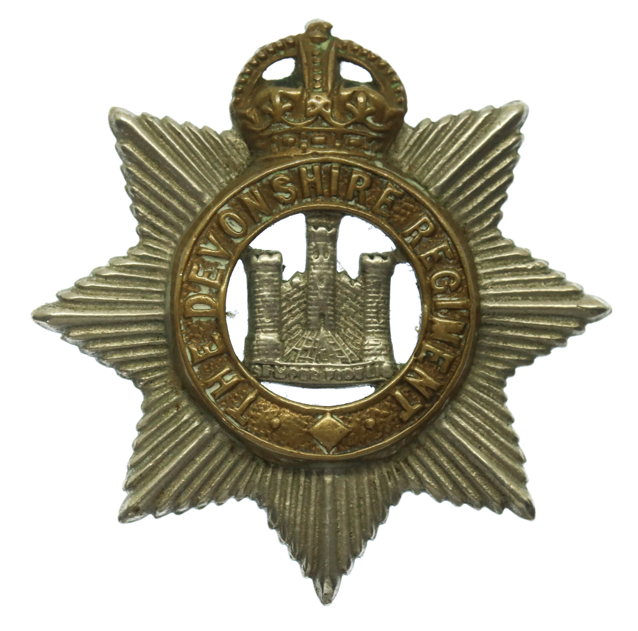 Edwardian Devonshire Regiment Cap Badge