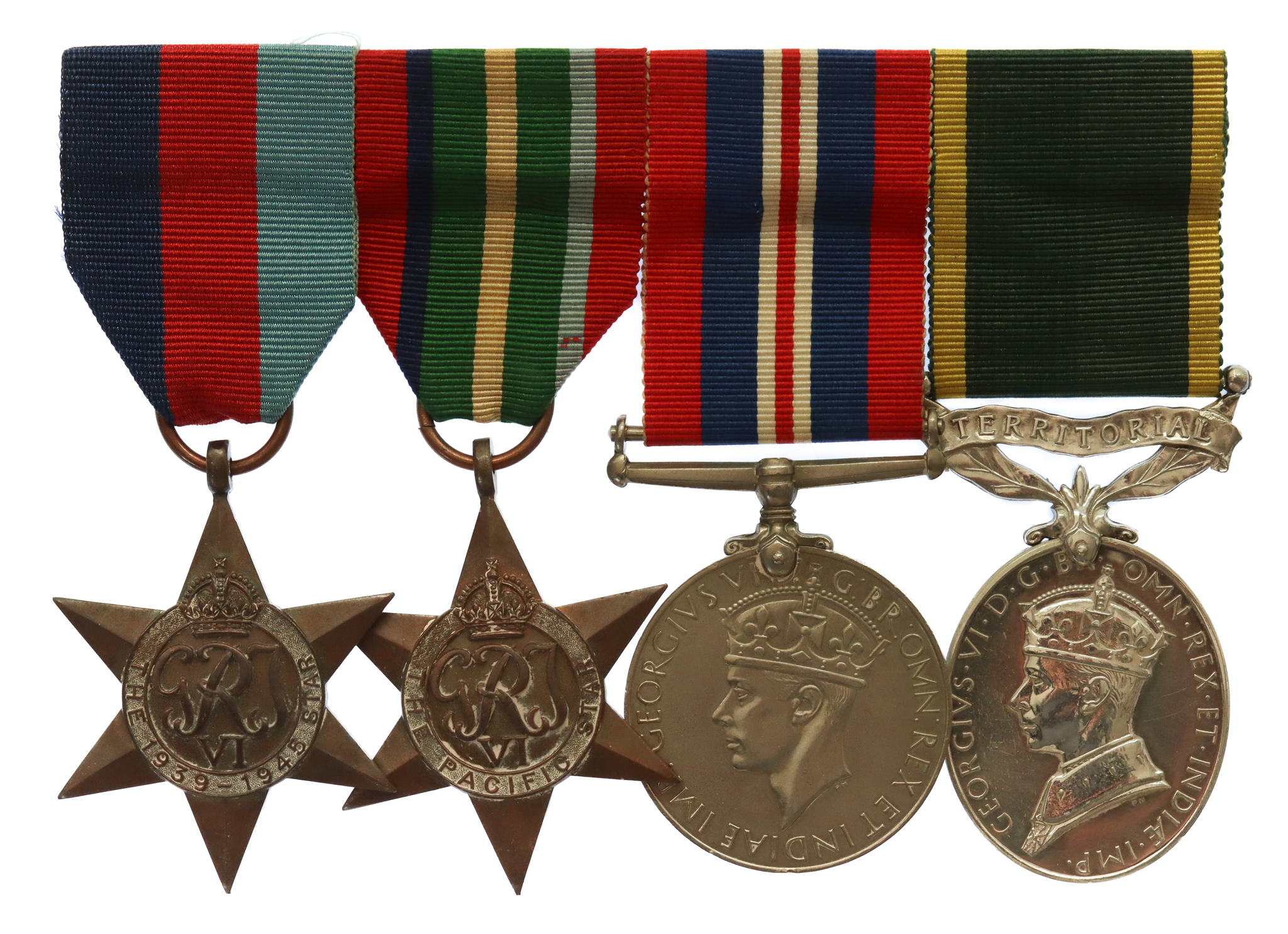 WW2 Far East Prisoner of War Territorial Efficiency Medal Group - Lieut. N.R. Parker, 88th Field Regt. Royal Artillery