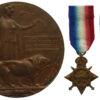 WW1 1914-15 Star, Victory Medal and Memorial Plaque - Sjt. J.R. McKenzie, 6th Bn. East Lancashire Regiment - K.I.A. 9/4/16