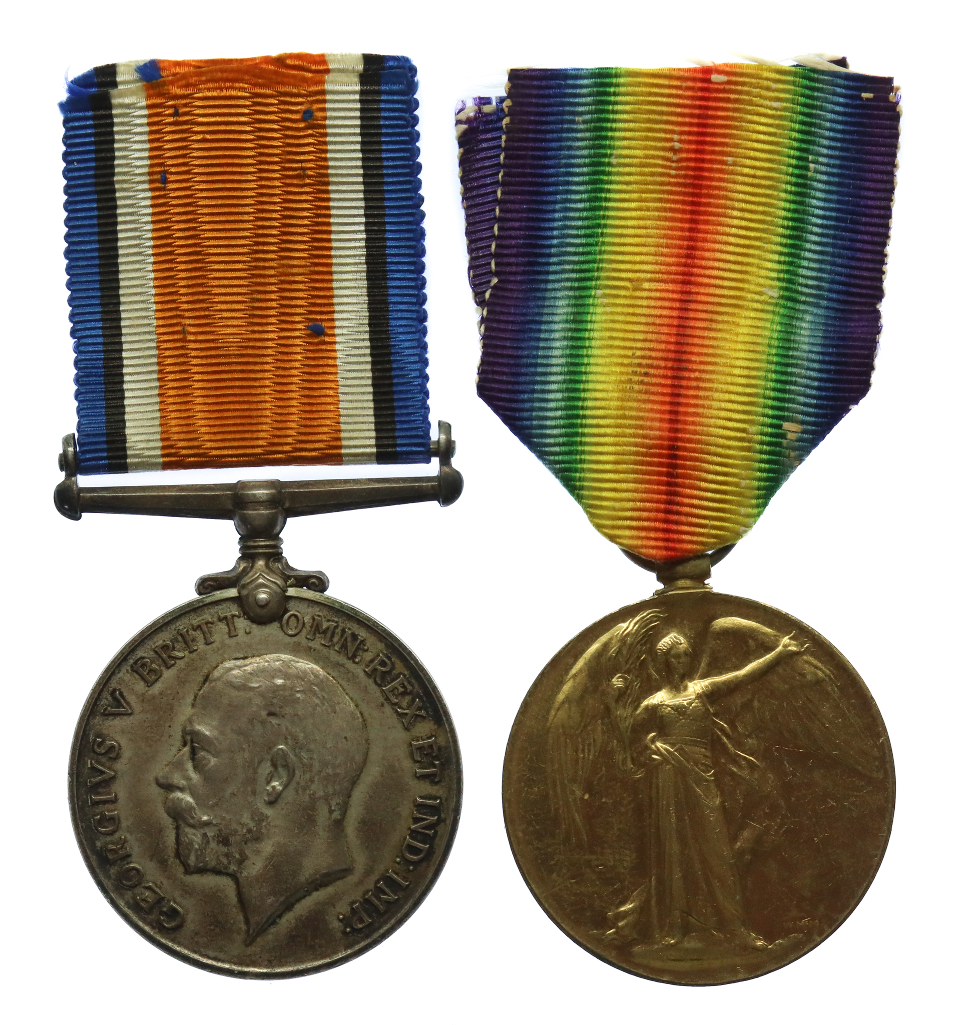 WW1 British War & Victory Medal Pair - Pte. E. Blight, 1st South African Infantry