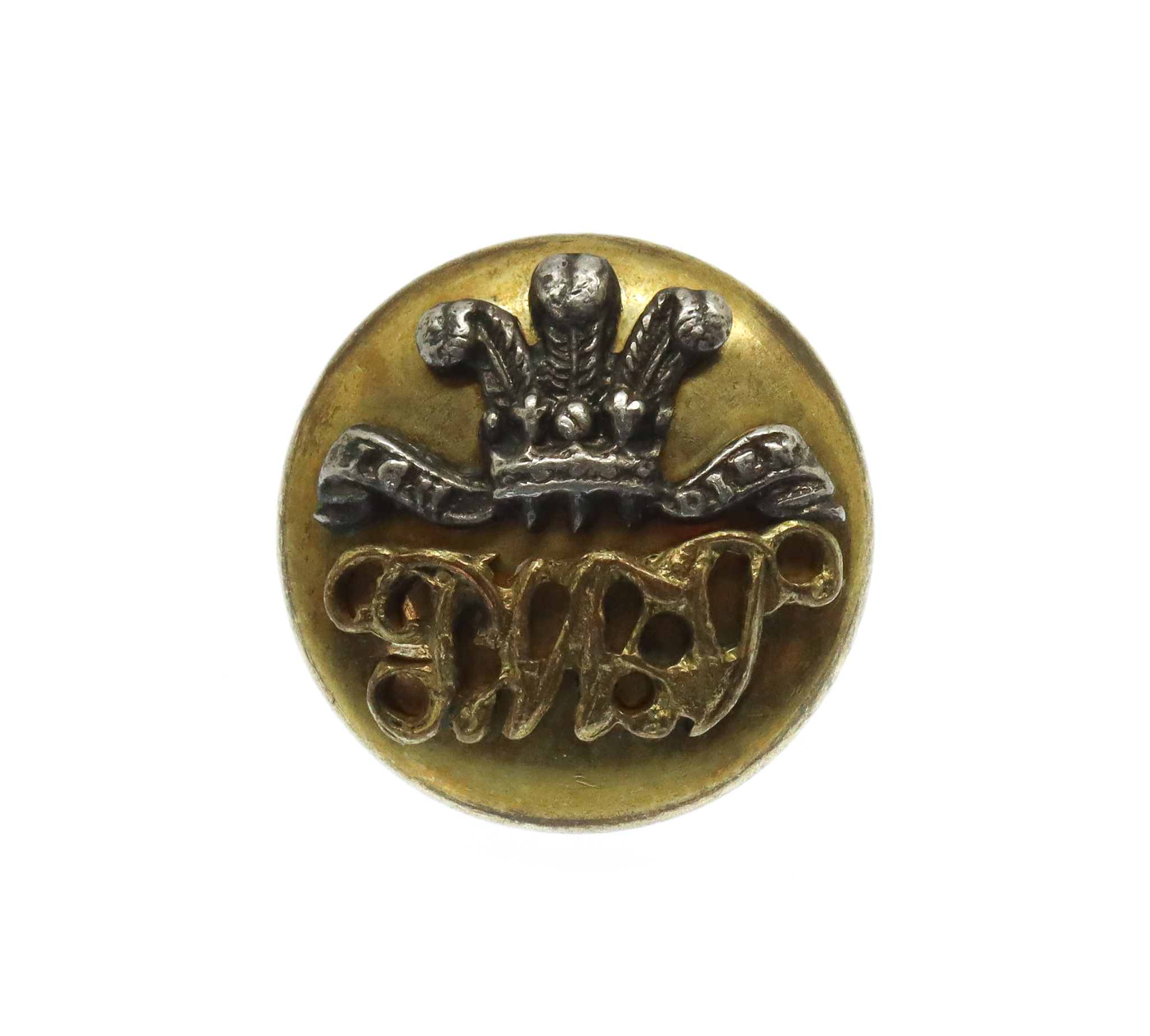 South Lancashire Regiment (Prince of Wales's Volunteers) Officer's Silvered & Gilt Mess Dress Button (15mm)