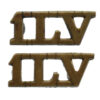 Pair of 1st Lancastrian Volunteers (ILV) Shoulder Titles