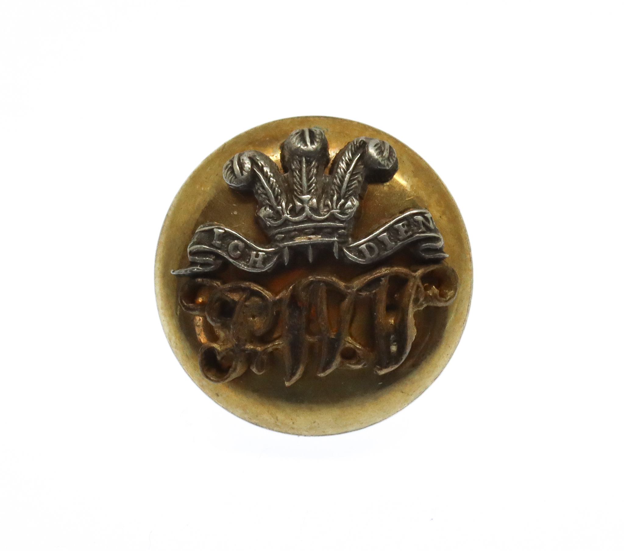 South Lancashire Regiment (Prince of Wales's Volunteers) Officer's Silvered & Gilt Mess Dress Button (15mm)