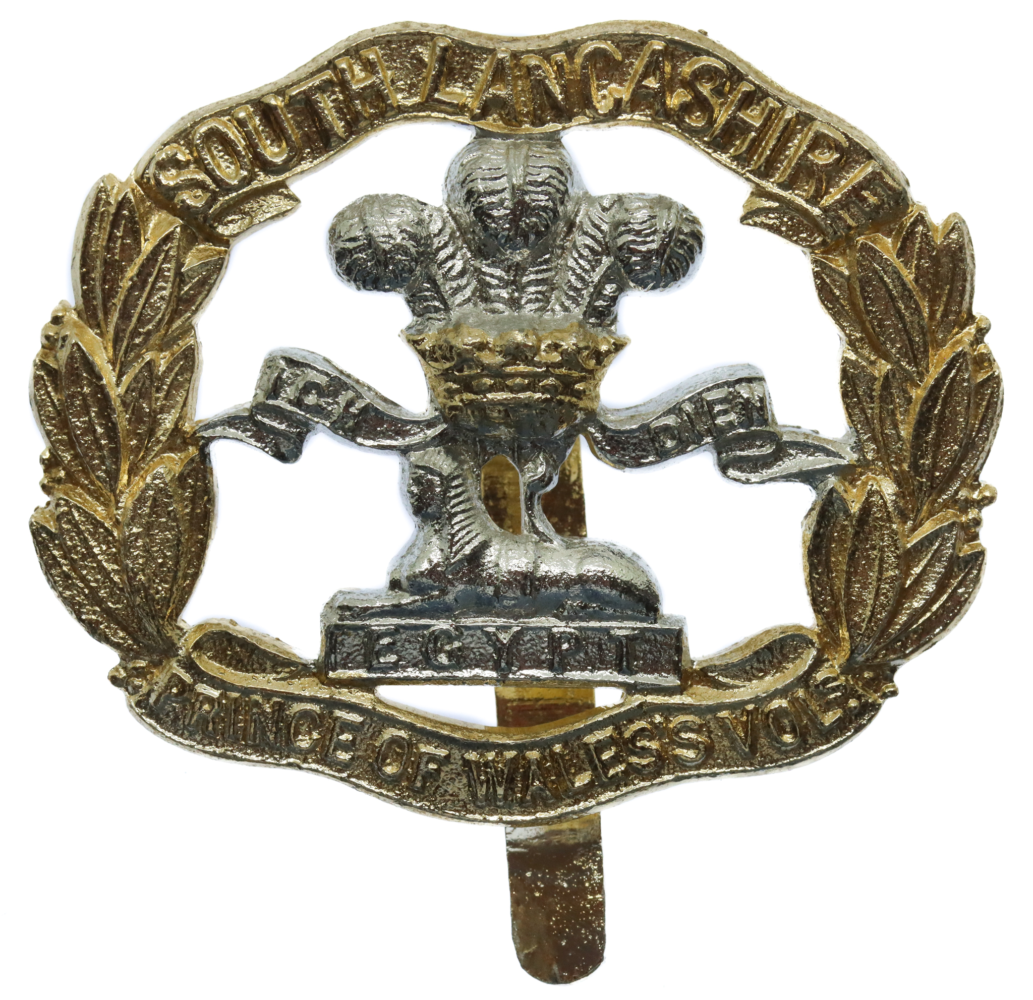 South Lancashire Regiment Anodised (Staybrite) Cap Badge