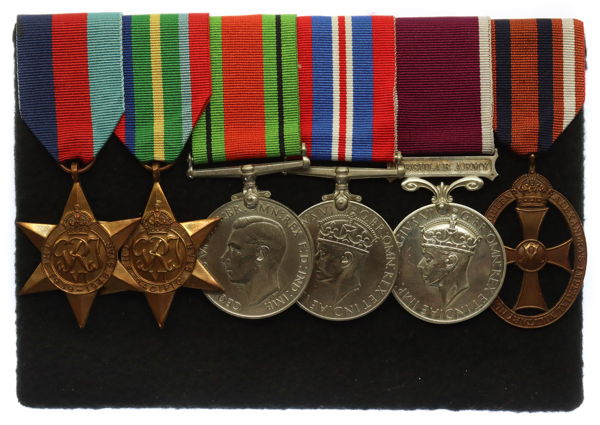 WW2 Far East Prisoner of War Long Service & Good Conduct Medal Group of Six - W.O.1. A.R. Gover, Royal Army Medical Corps