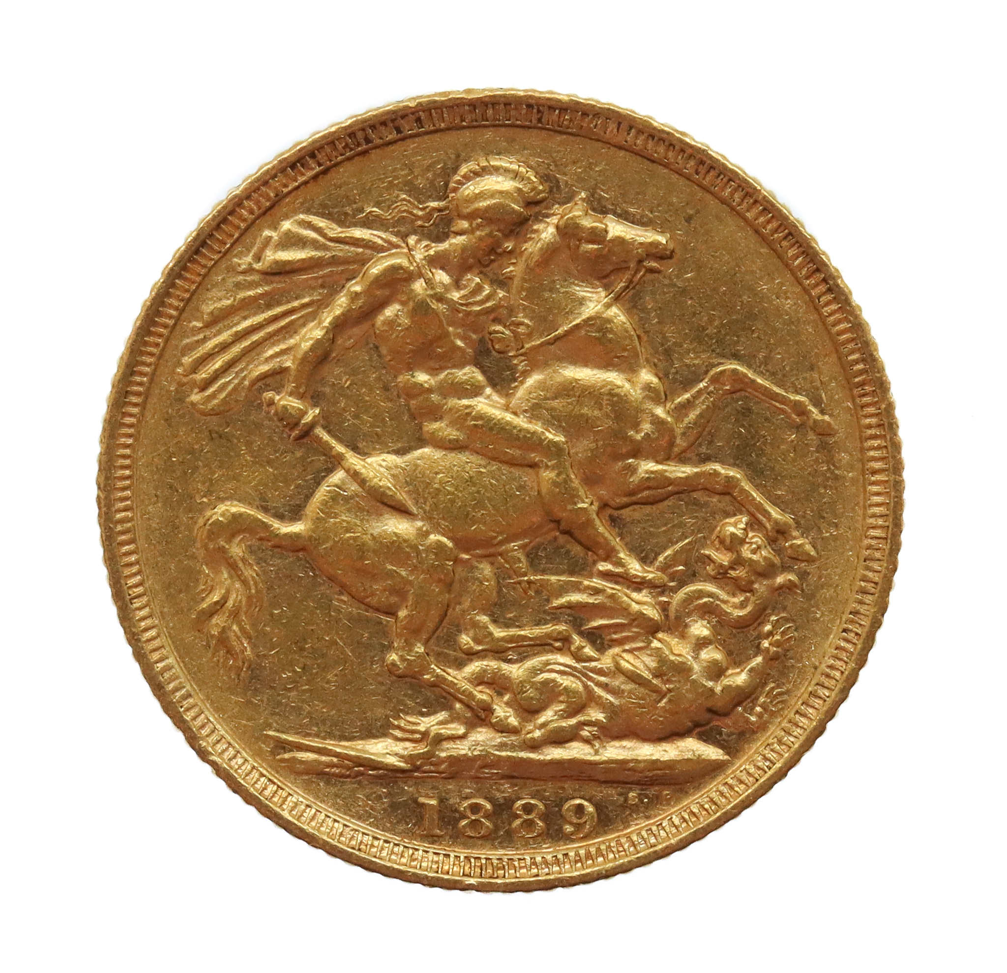 1889 Victoria 22ct Gold Full Sovereign Coin