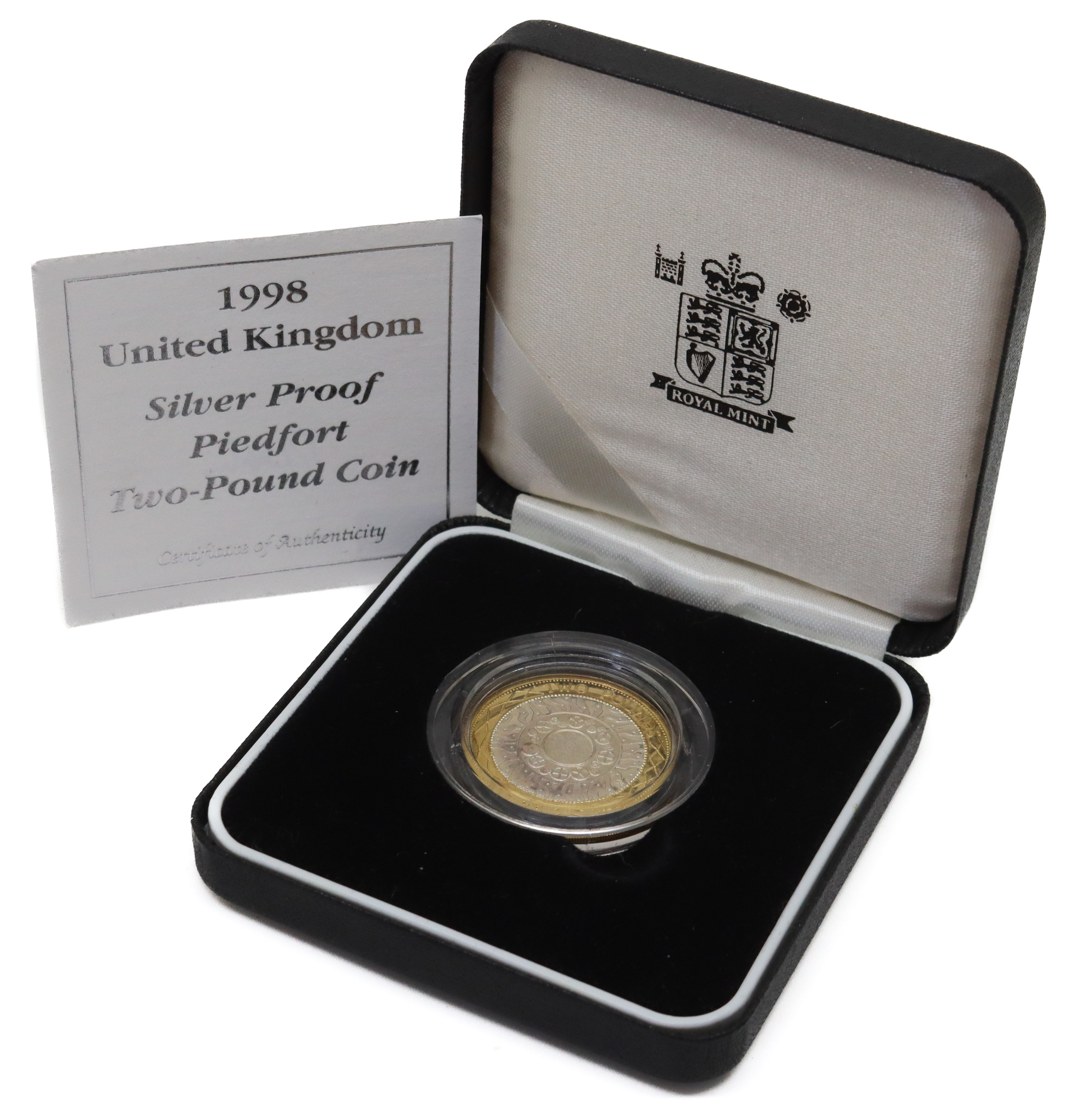 Royal Mint 1998 United Kingdom Silver Proof Piedfort Two-Pound £2 Coin 