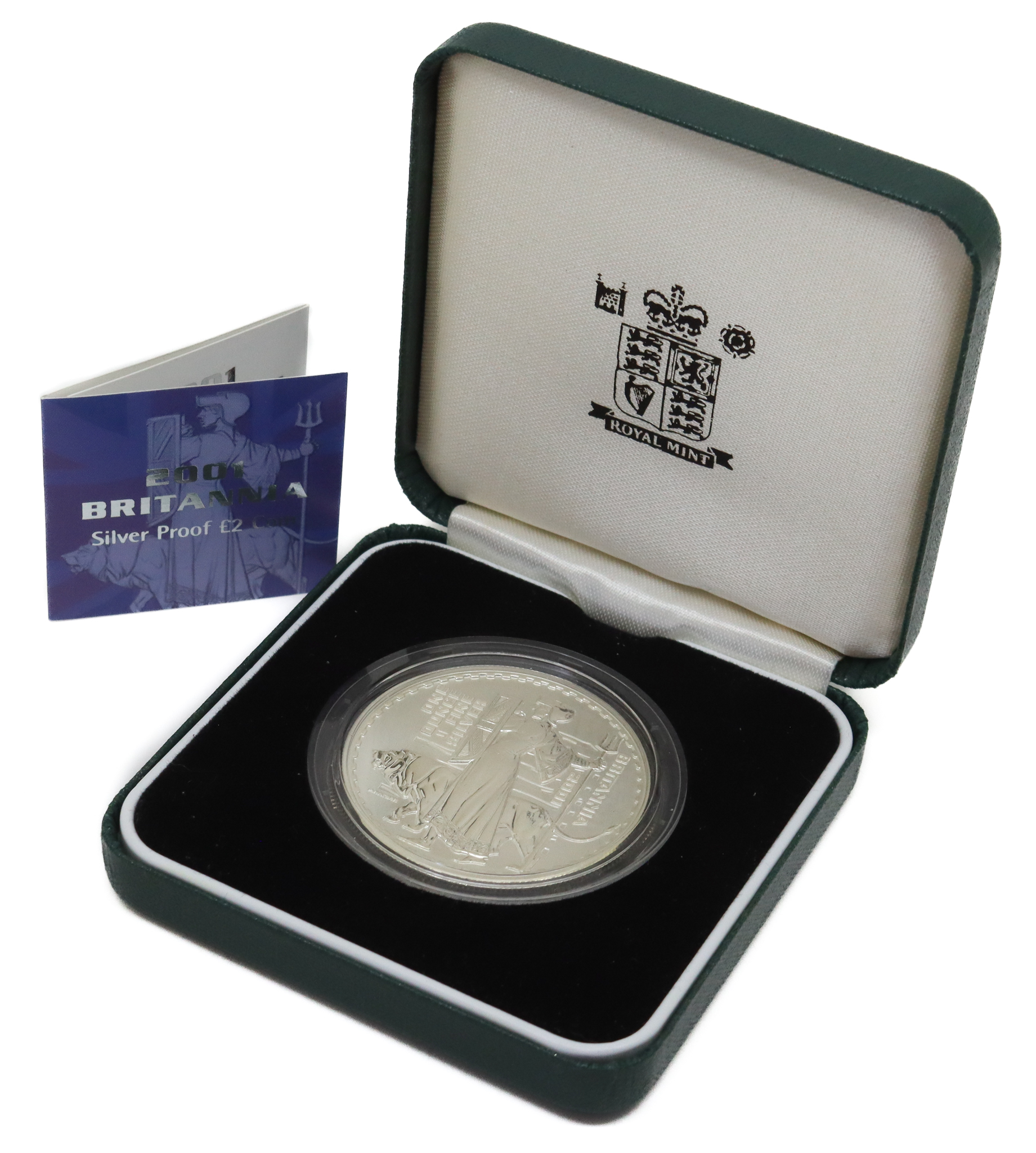 Royal Mint 2001 Britannia Silver Proof One Ounce £2 Coin 