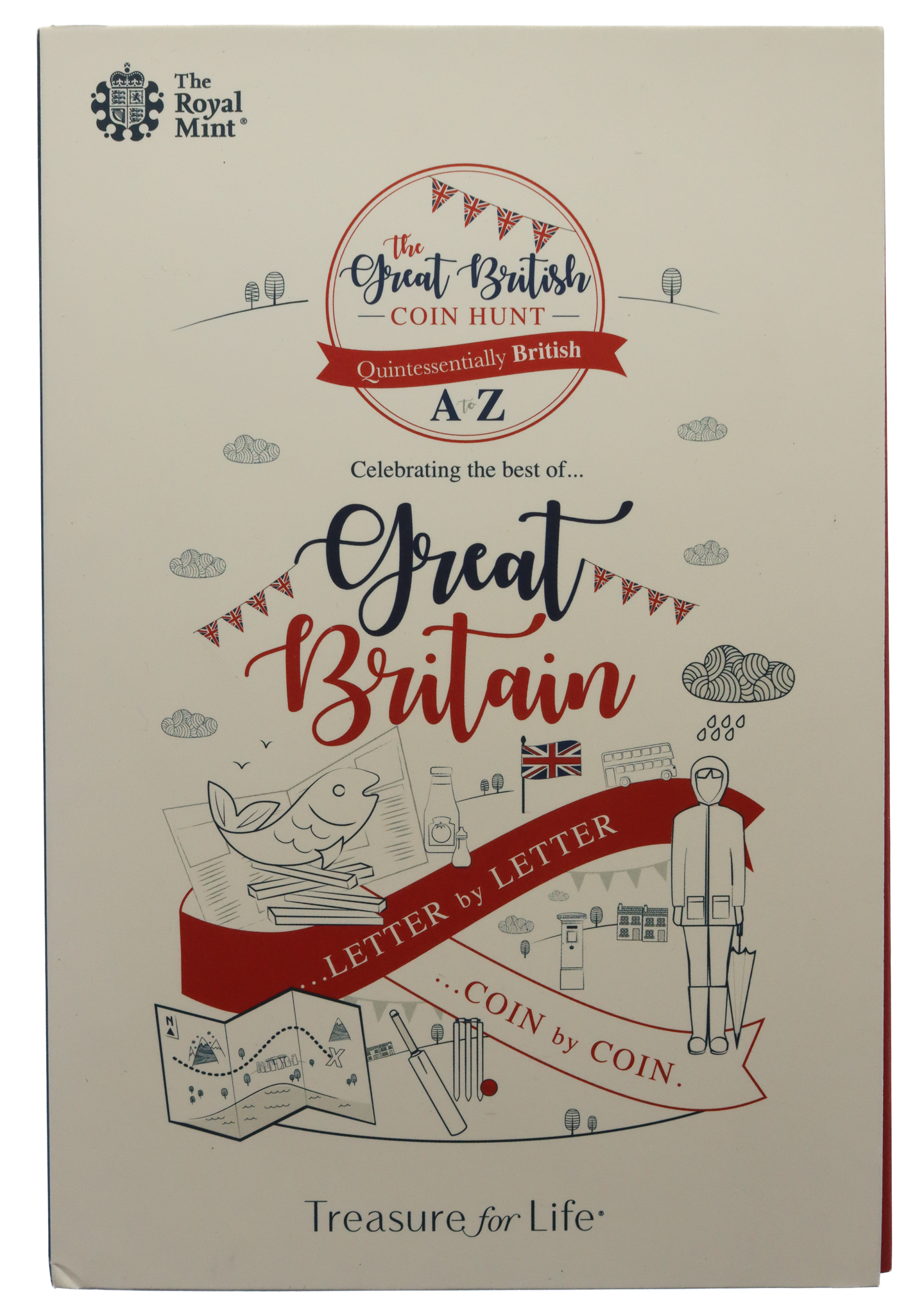 Royal Mint A-Z Collector Album for 2018 UK 10p The Great British Coin Hunt