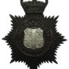 Durham County  Constabulary Black Helmet Plate - Queen's Crown