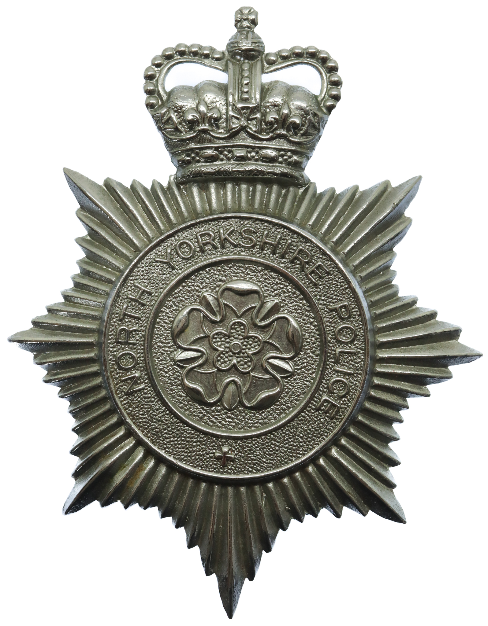 North Yorkshire Police Helmet Plate - Queen's Crown