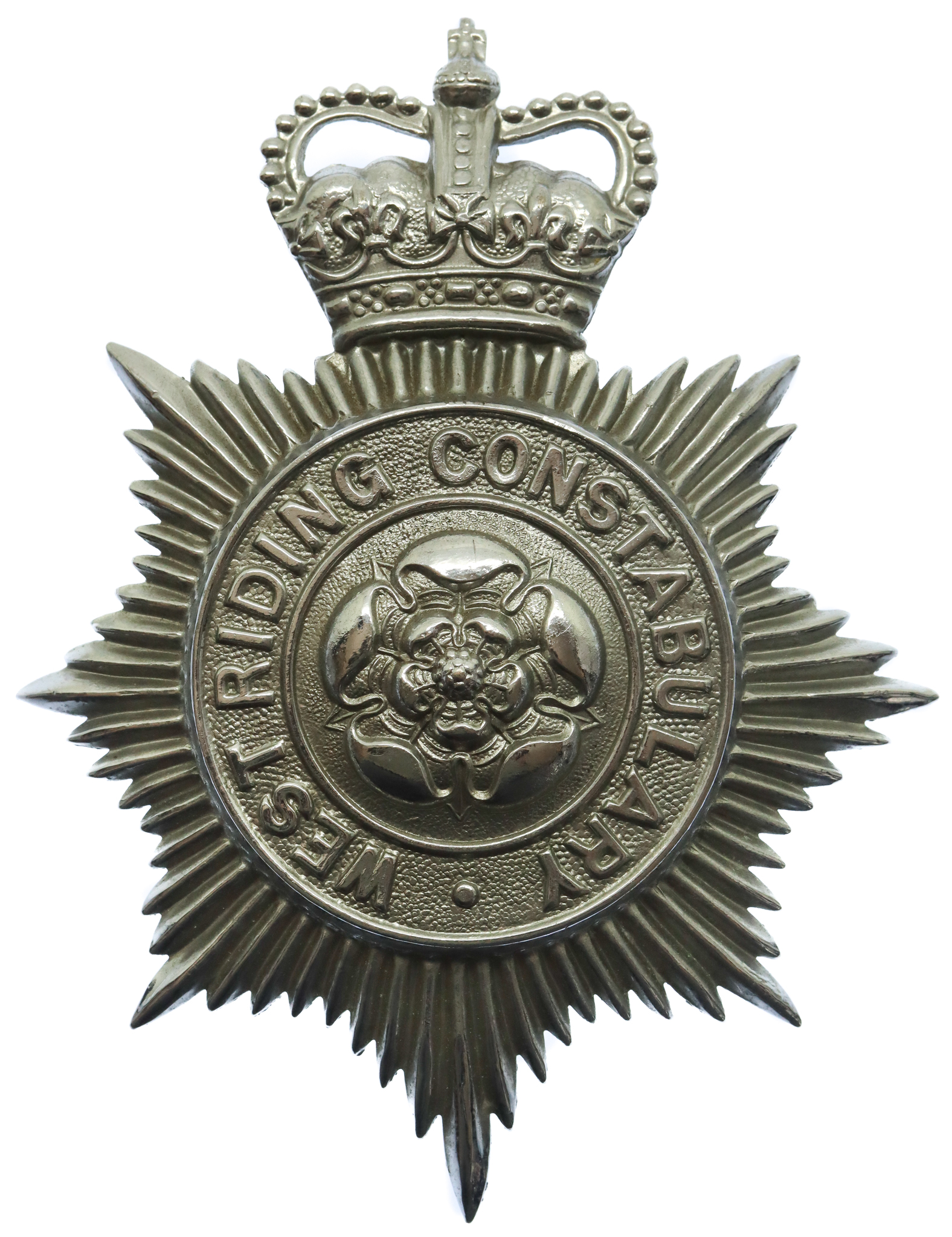 West Riding Constabulary Helmet Plate - Queen's Crown