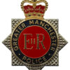 Greater Manchester Police Enamelled Star Cap Badge - Queen's Crown