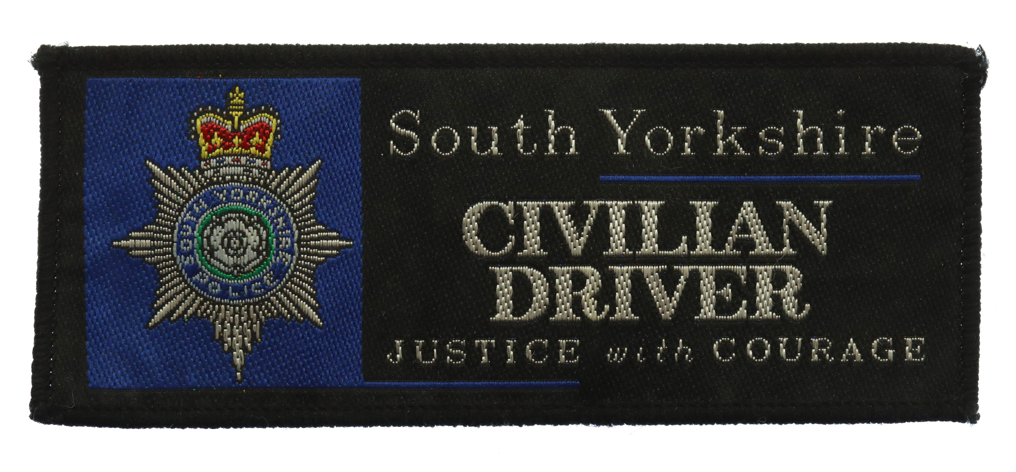 South Yorkshire Police Civilian Driver Cloth Patch Badge