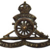 South African Artillery Cap Badge - King's Crown (Revolving Wheel)