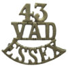 Voluntary Aid Detachment Essex (43/VAD/ESSEX) Shoulder Title