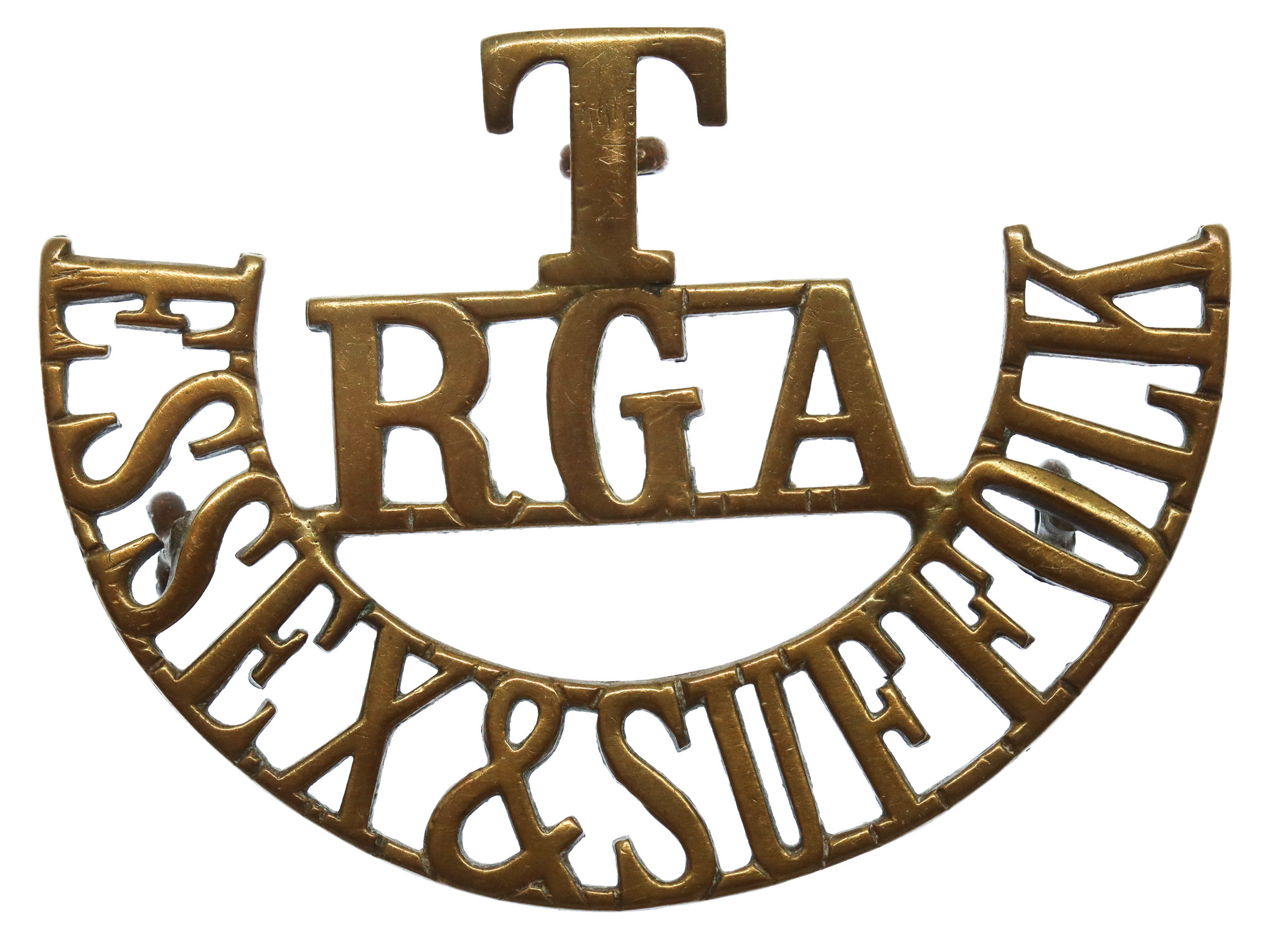 Essex & Suffolk Territorials, Royal Garrison Artillery (T/R.G.A./ESSEX & SUFFOLK) Shoulder Title